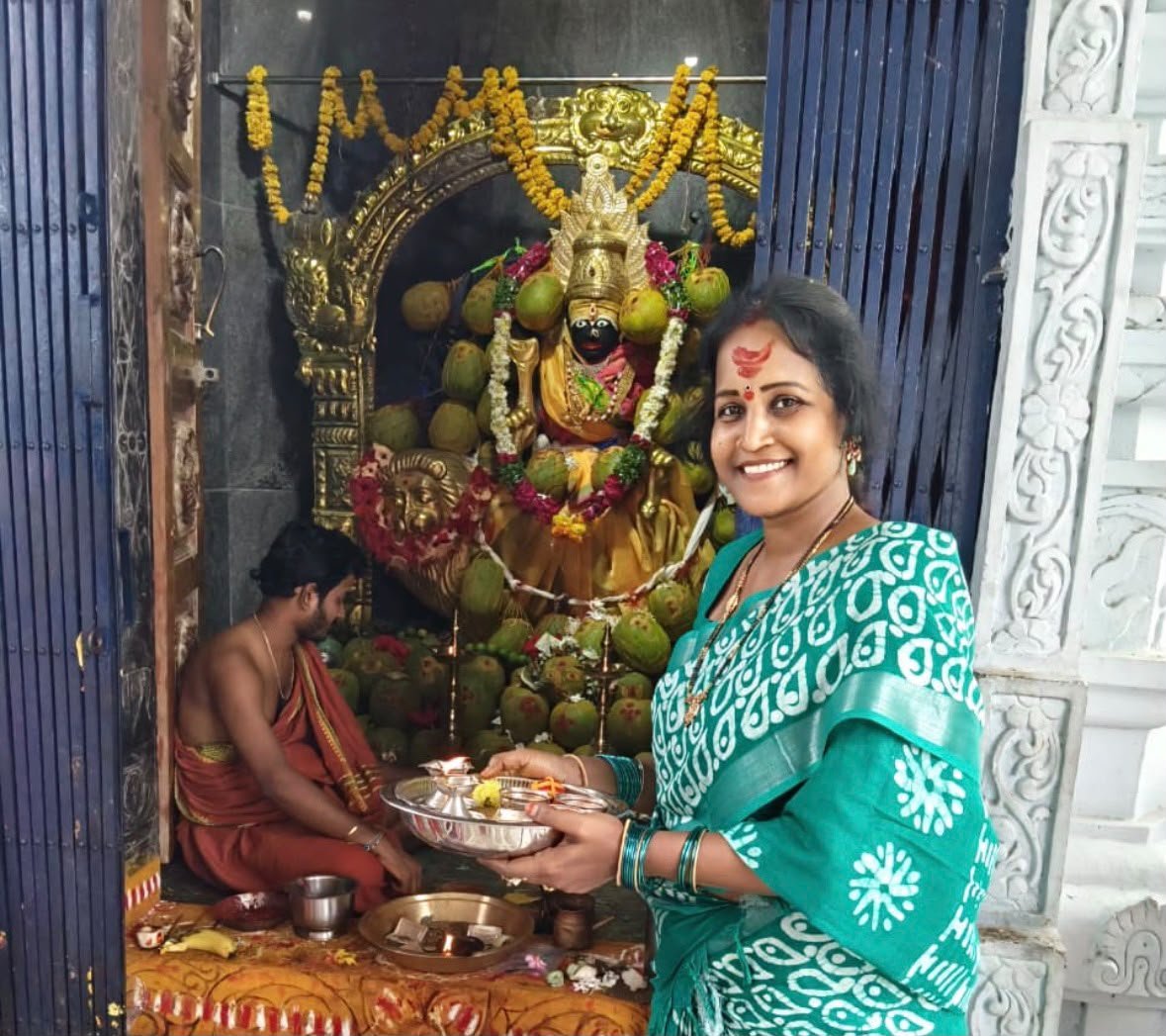 108 గుమ్మడికాయలతో మహంకాళి అమ్మవారికి అలంకరణ - Additional Image